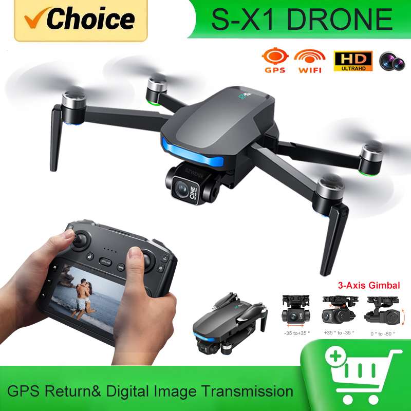 S-X1 MAX GPS Drone with 3-Axis - огляд і ціна Rc Helicopter Charger
